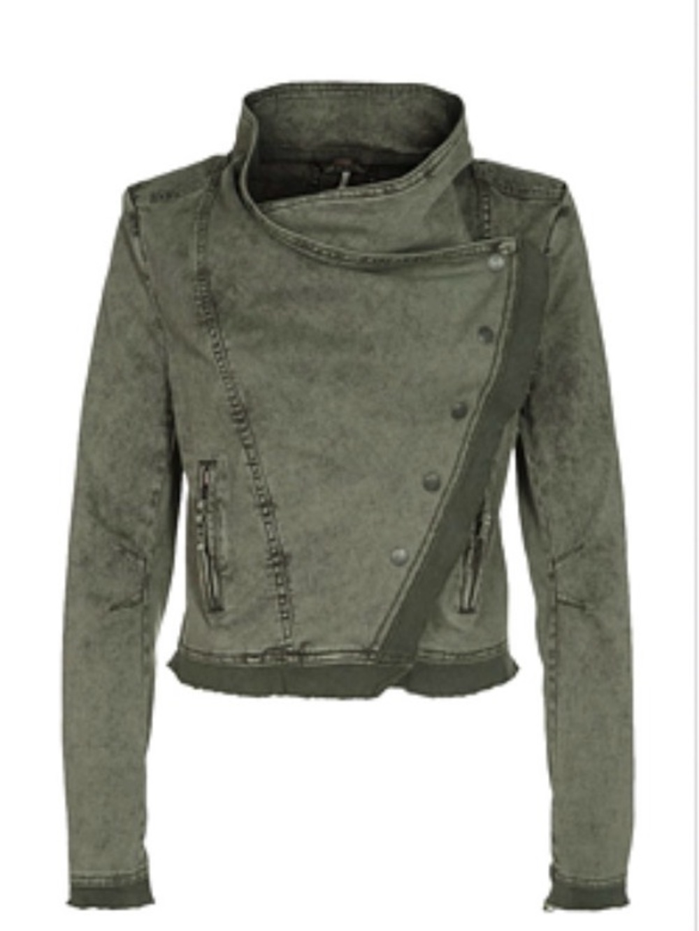 Free People x Revolve Collapsing Twill Military Jacket size SP